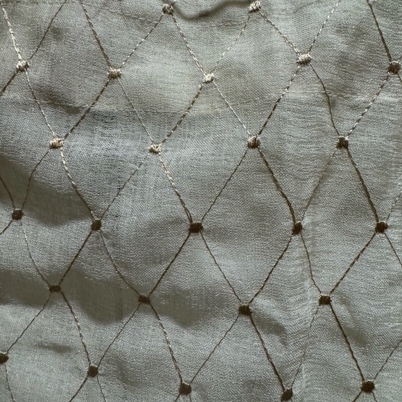 Beige three piece curtains set - Picture 6 of 6